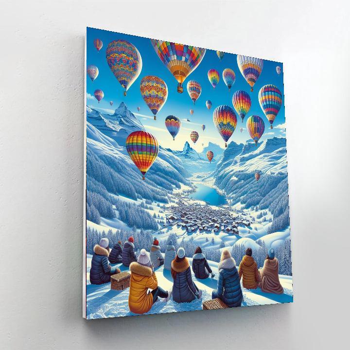 International Balloon Fiesta - Switzerland Paint By Color