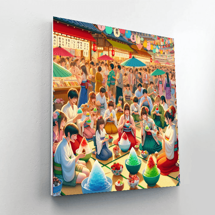 Kakigori Matsuri - Matsuyama, Japan Numbered Painting Kits