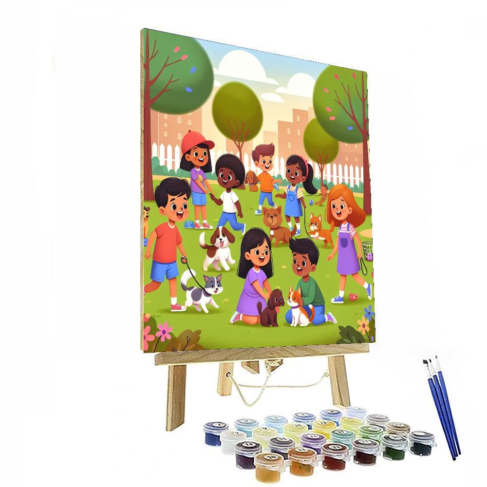 Pet Adventure Day Painting Number Kit