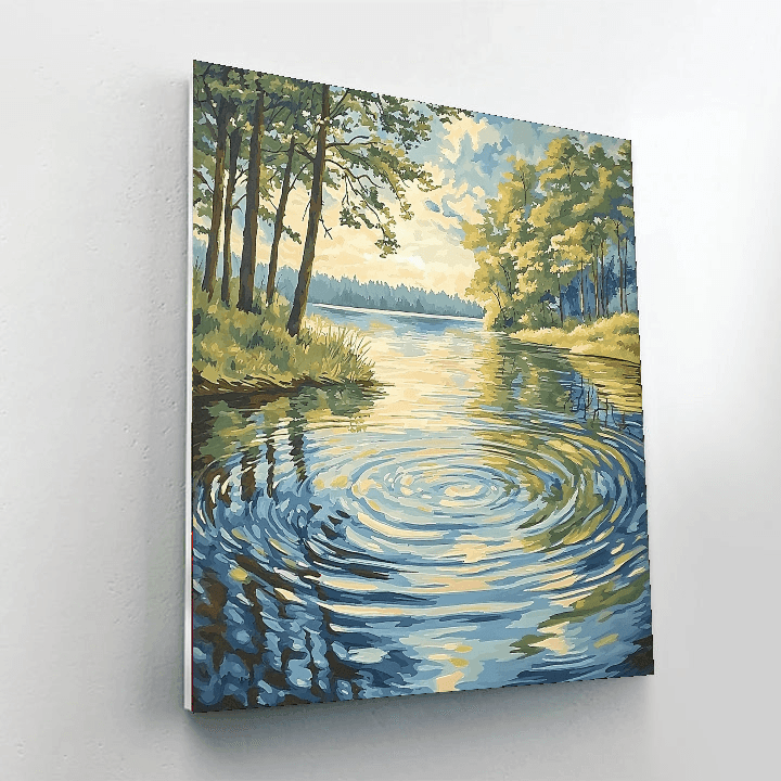 Claude Monet Inspired Tranquil Waters  Paint By Numbers Art
