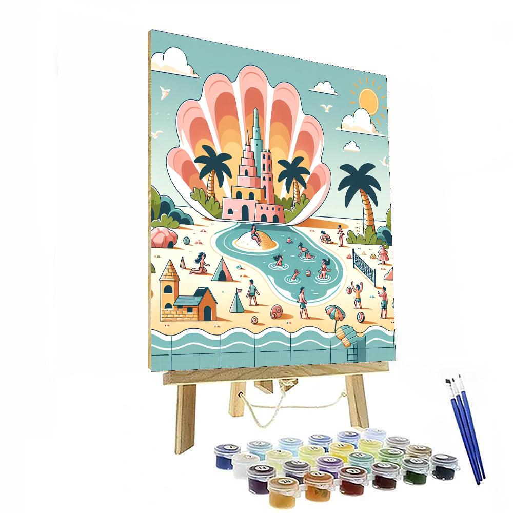Seashell Beach Adventure Numbered Painting Kits