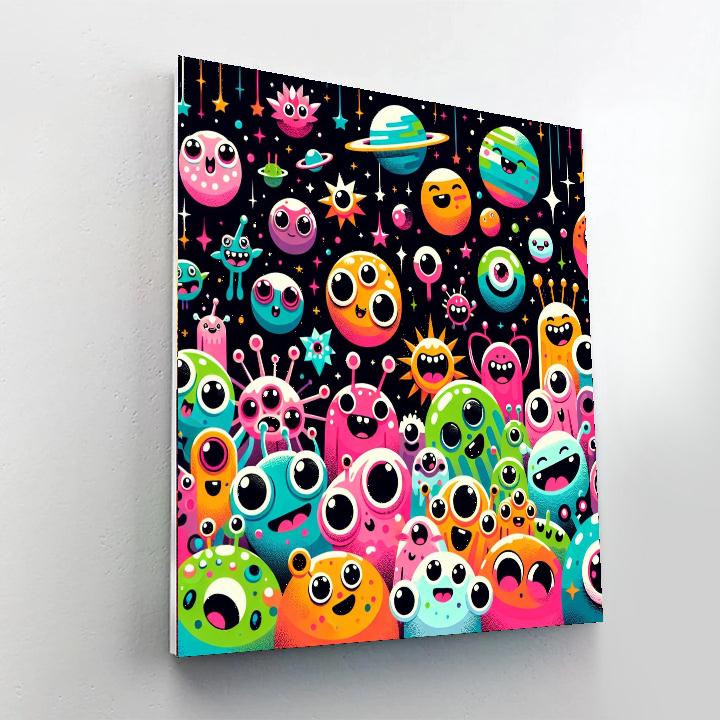 Alien Galaxy Quest Paint By Numbers Art