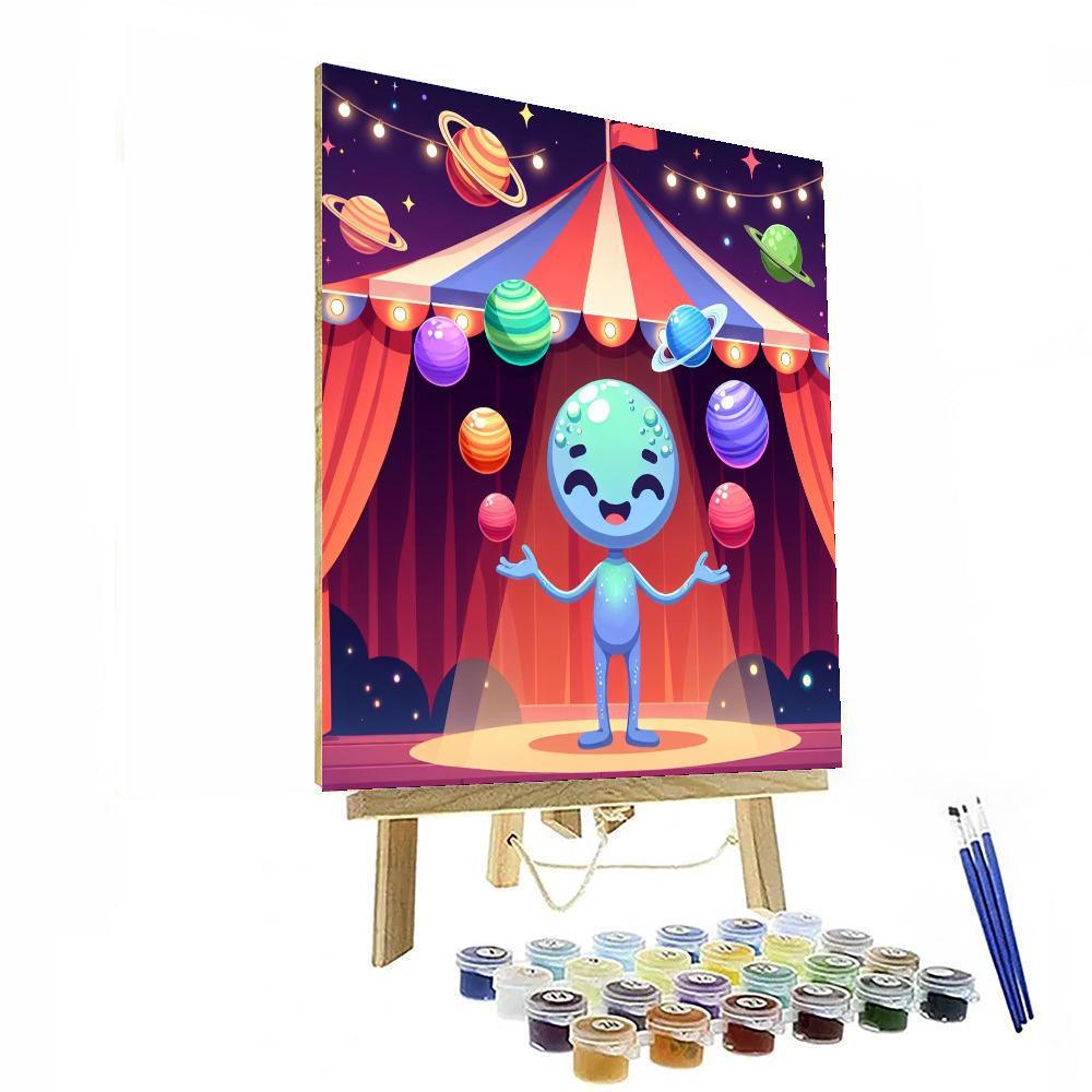 Cosmic Space Circus Paint By Color