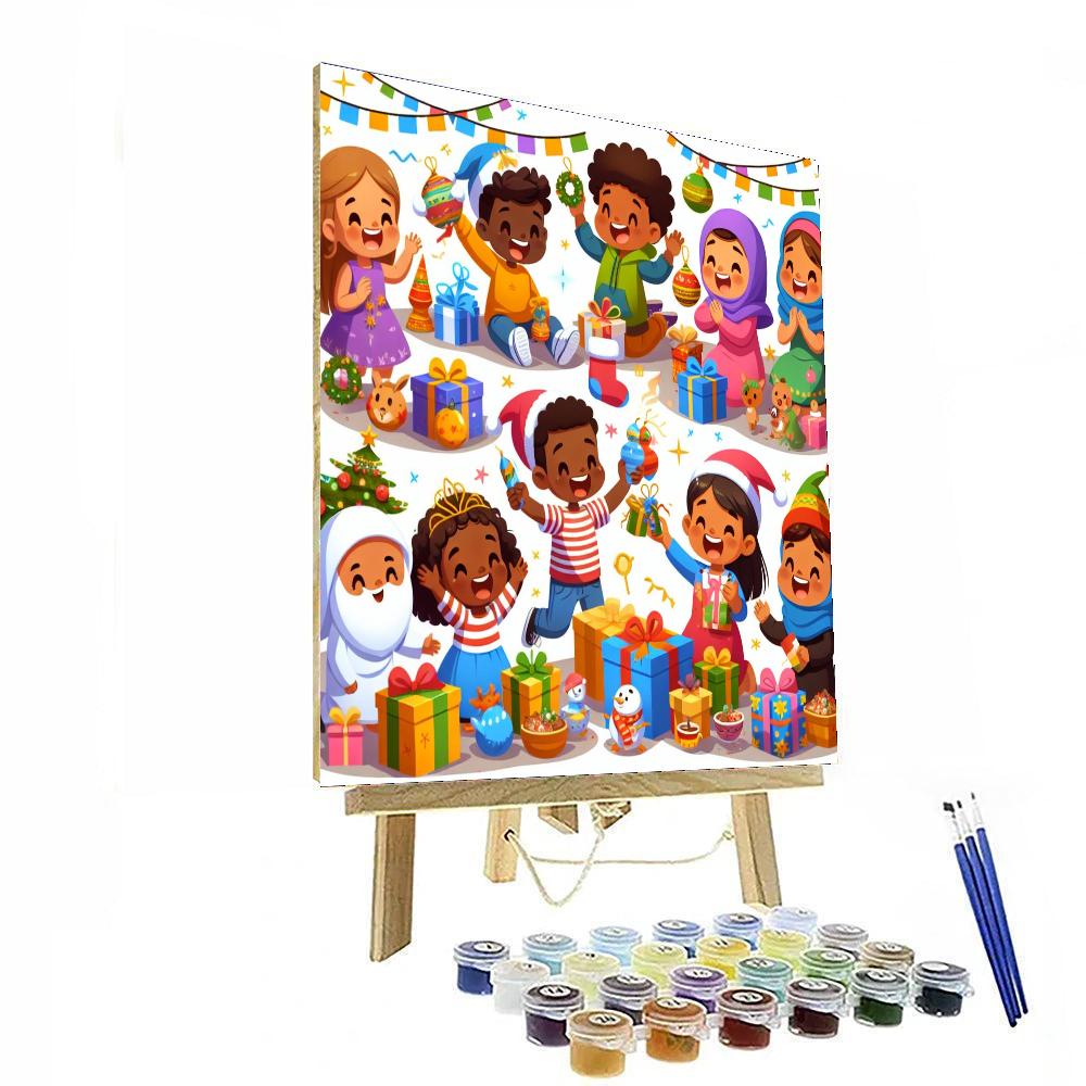 Holiday Cheer Celebration Paint By Numbers