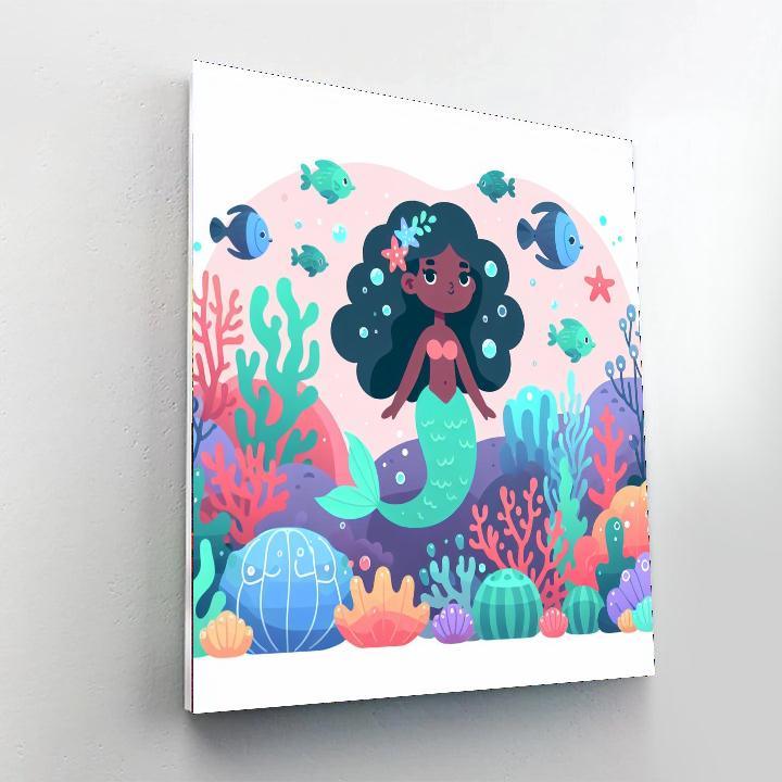 Ocean Mermaid Realm Paint By Numbers Art