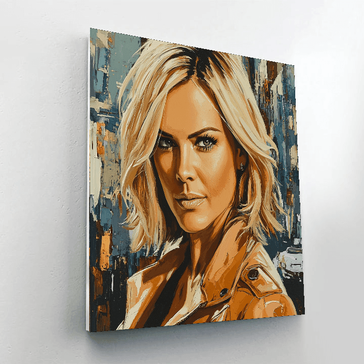 Charlize Theron: The Fierce Warrior Of Modern Cinema Painting Number Kit