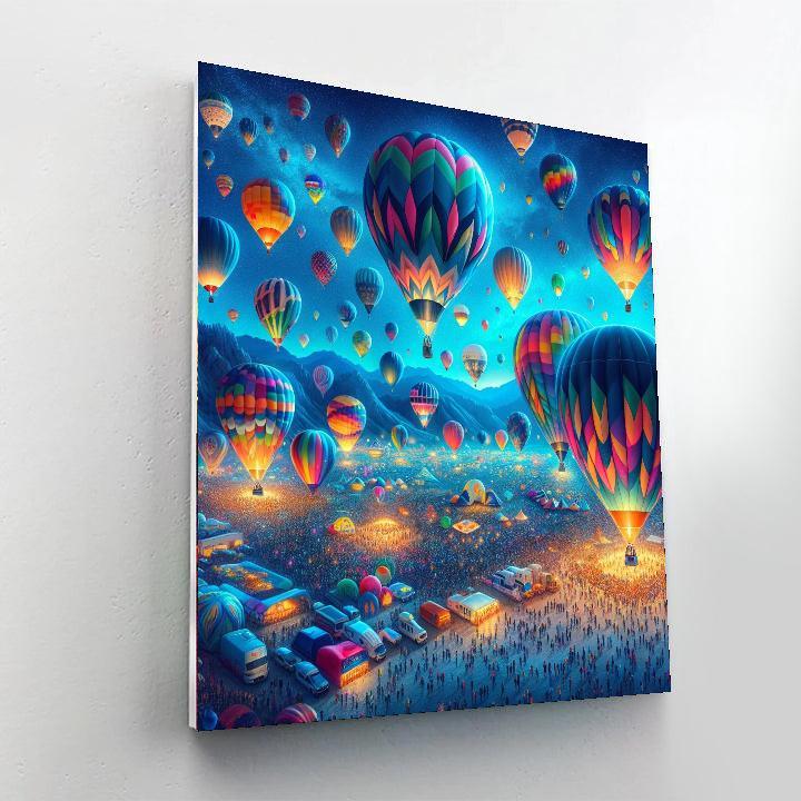 The Albuquerque International Balloon Fiesta - New Mexico, Usa Numbered Painting Kits