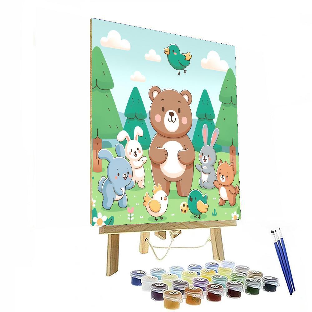 Animal Friends Puzzle Paint By Numbers