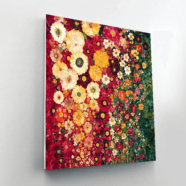Gustav Klimt Inspired Petals In Motion  Painting By Numbers Kit