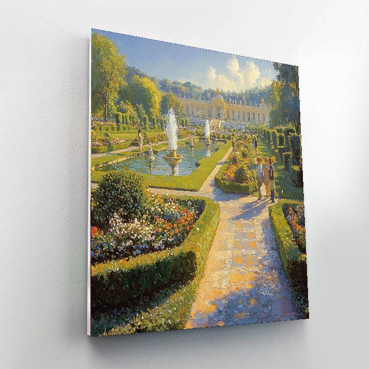 Palace Of Versailles Gardens In France Painting Number Kit