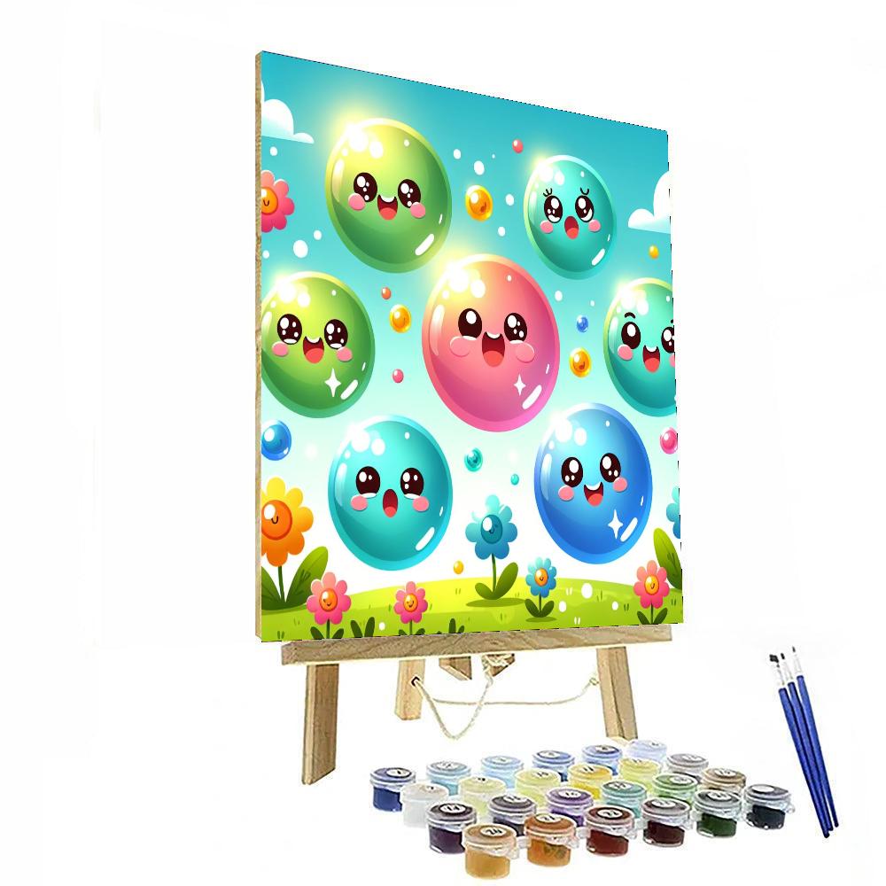 Bouncing Bubble Friends Paint By Numbers