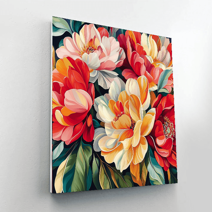 Georgia O'Keeffe Inspired Summer Blooms  DIY Paint By Numbers