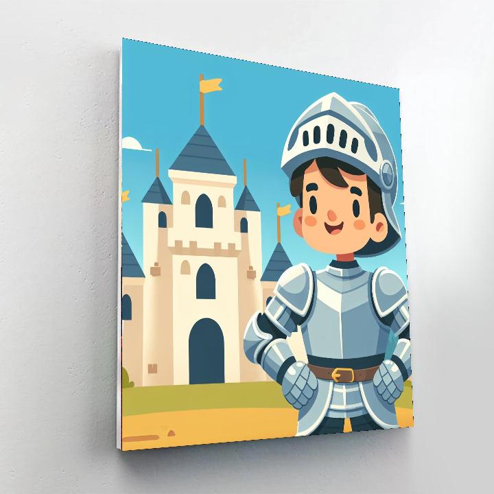 Knight And Castle Adventure Paint By Numbers Art