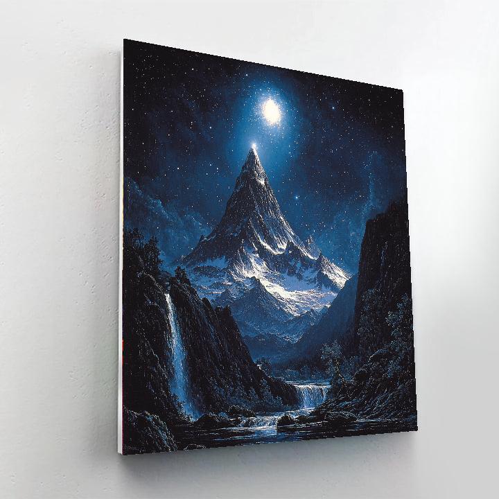 Thomas Cole Inspired Starry Ascent  Paint By Number