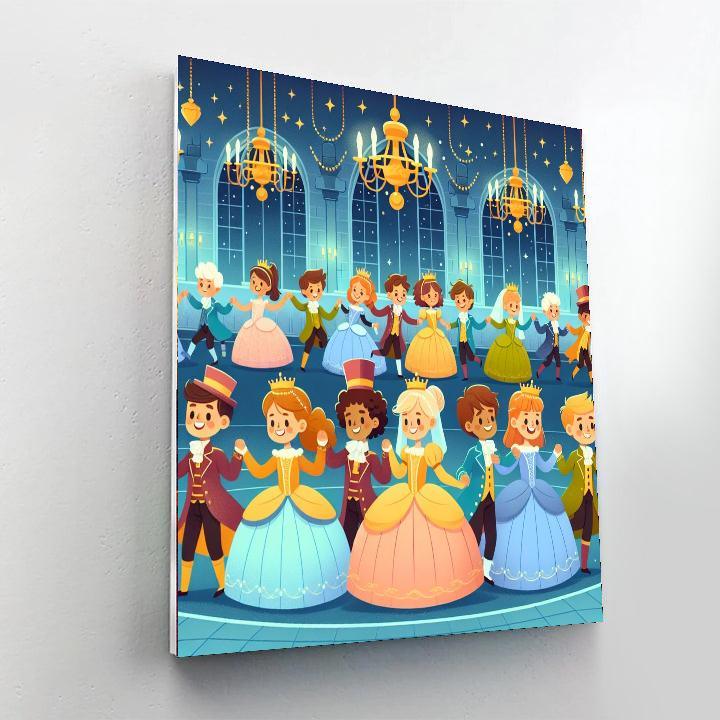 Moonlight Castle Ball Paint By Numbers Art