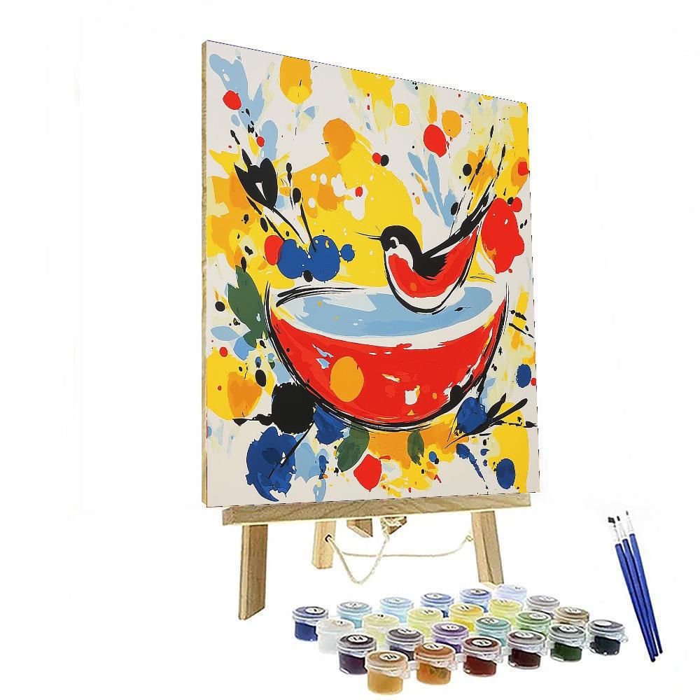 Joan Miró Inspired Radiance Of Colors  Painting Number Kit