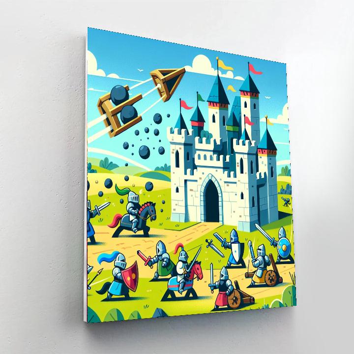 Castle Siege Playtime Numbered Painting Kits