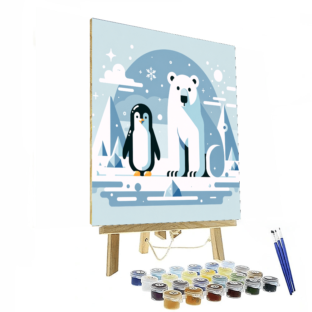 Arctic Animal Adventure Paint By Numbers