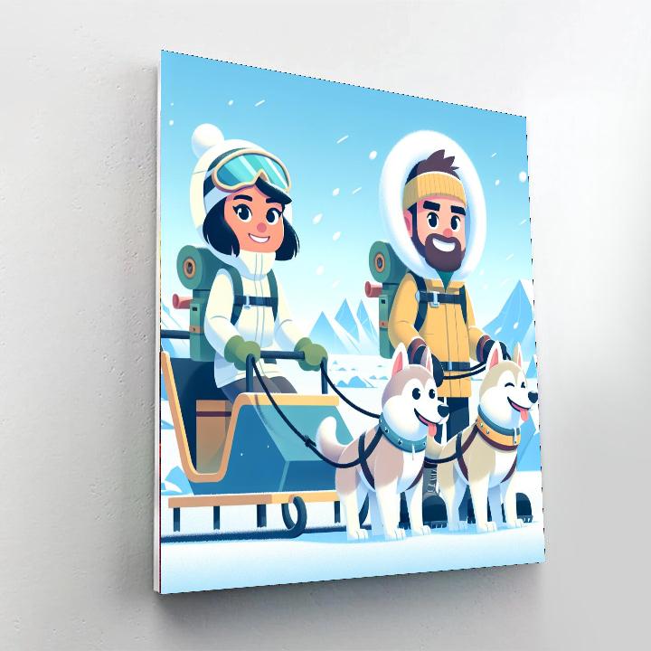 Polar Explorers Number Painting