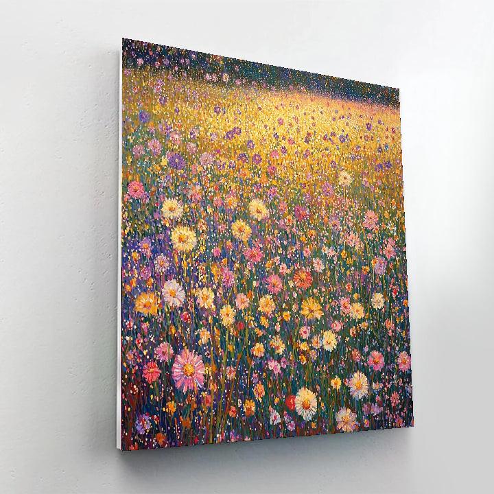 Georges Seurat Inspired Harmony Of Sunlit Meadows  Numbered Painting Kits