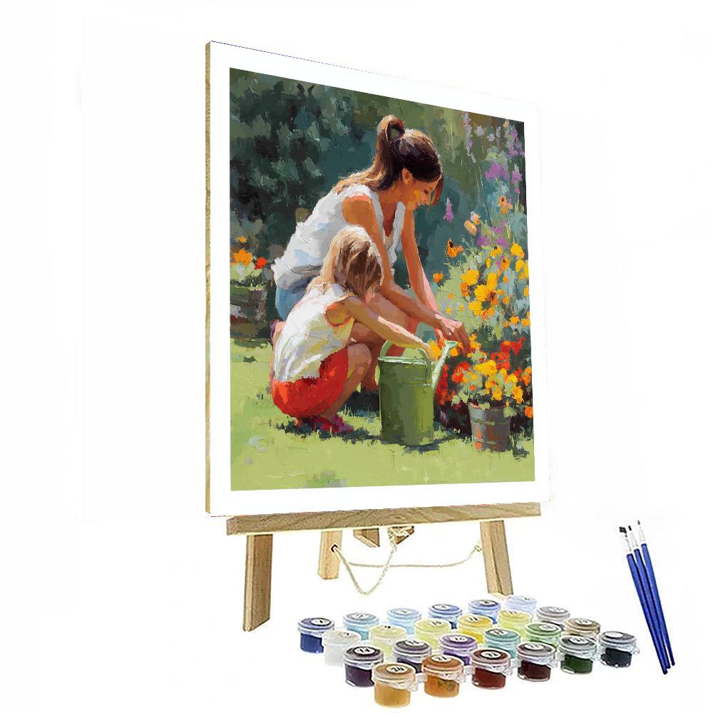Mommy's Love Blossoms Paint By Color
