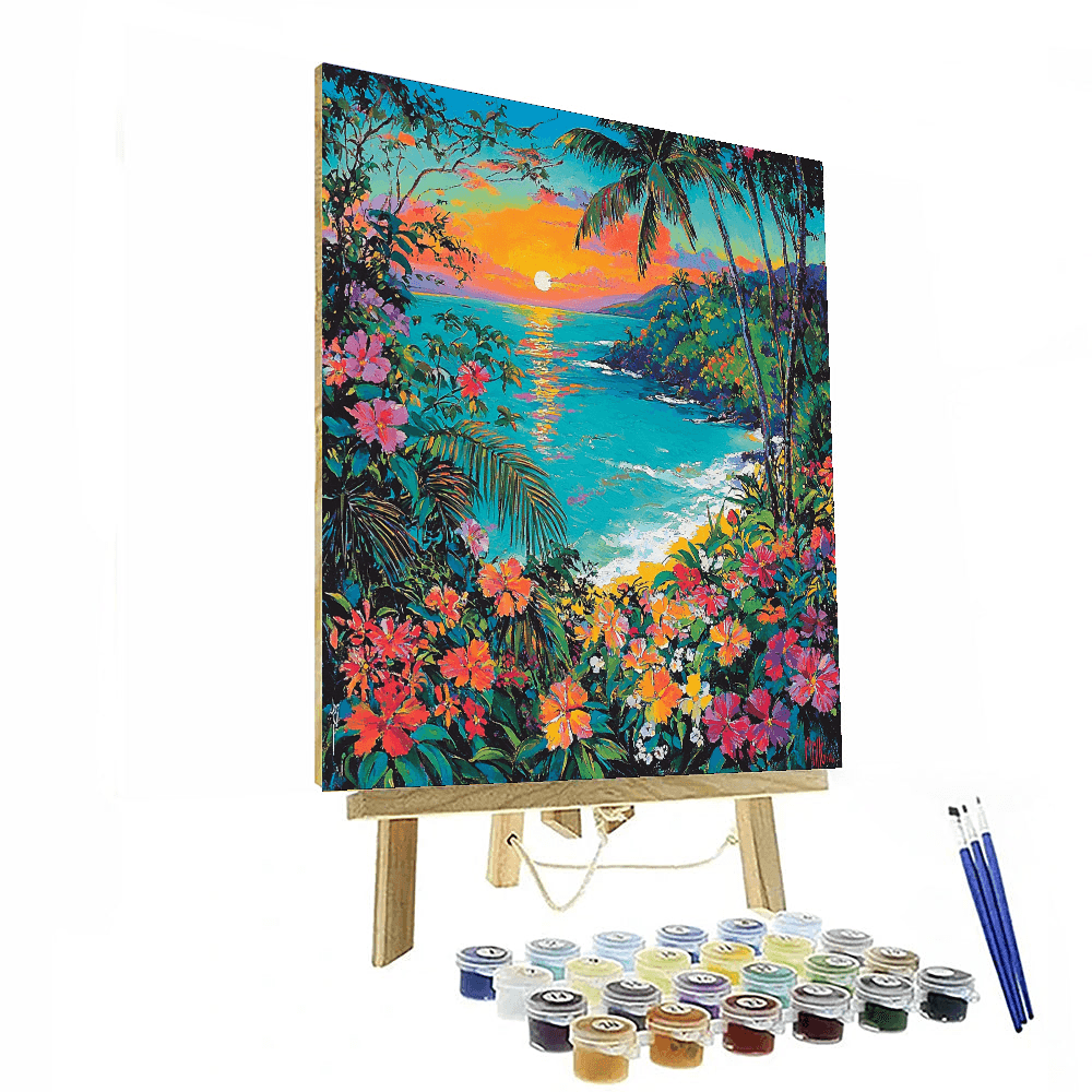 Paul Gauguin Inspired Tropical Paradise Dream  Painting By Numbers Kit