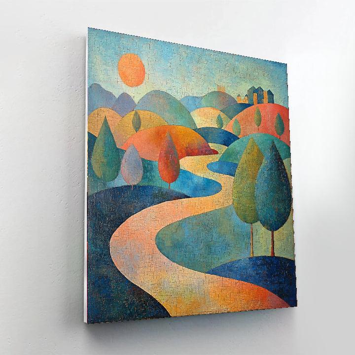 Paul Klee Inspired Evolving Landscapes  Numbered Painting Kits