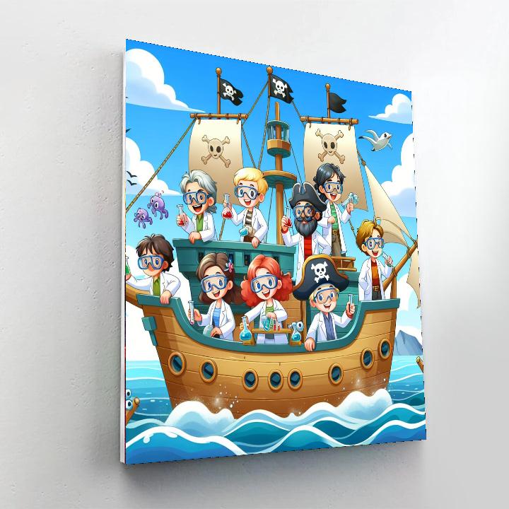 Pirate Science Painting Number Kit