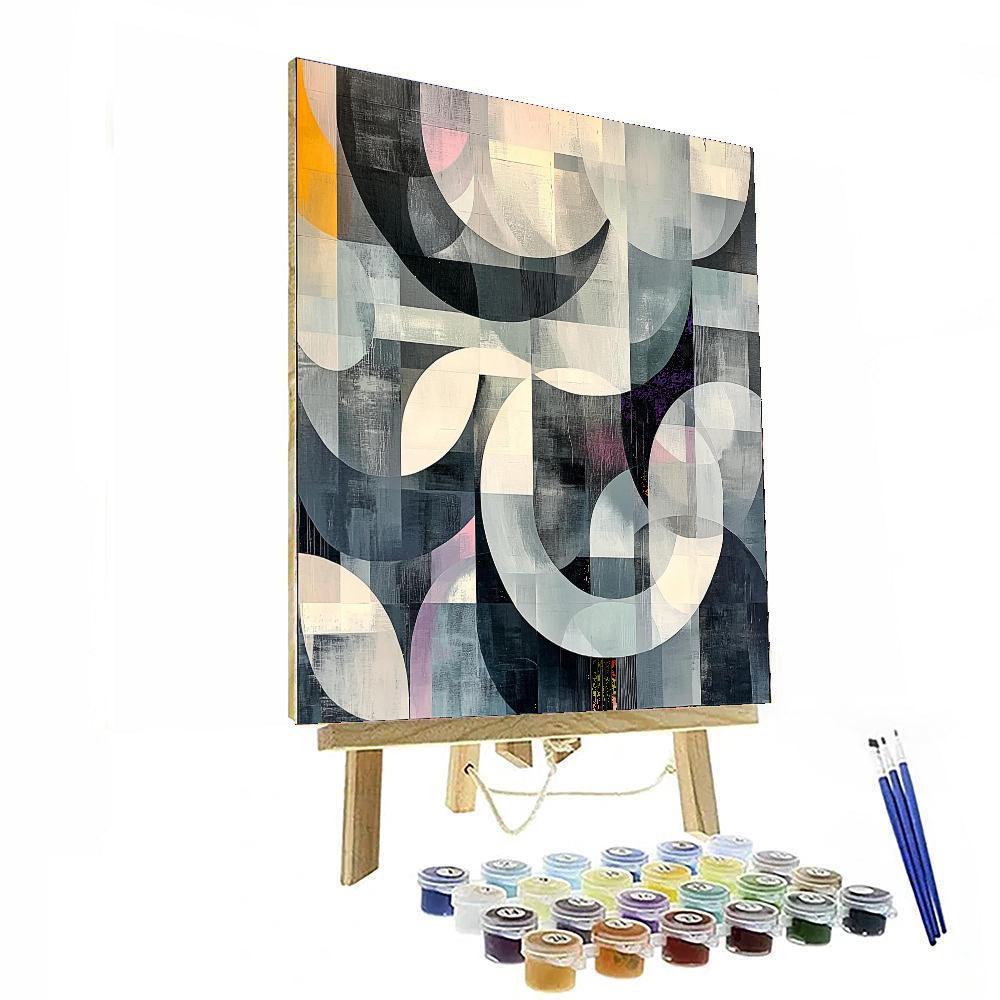 Banksy Inspired Fading Echoes  Number Painting