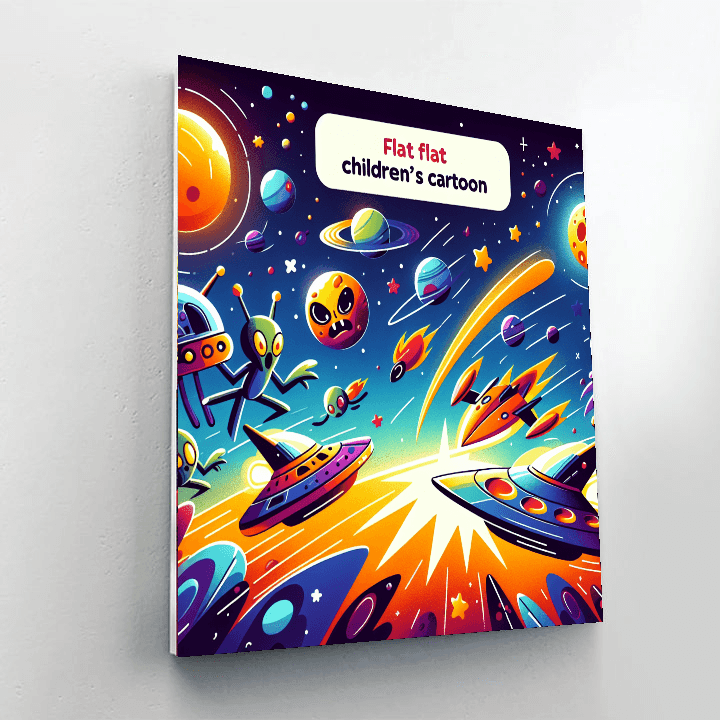 Galactic Battlefront Paint By Numbers Art