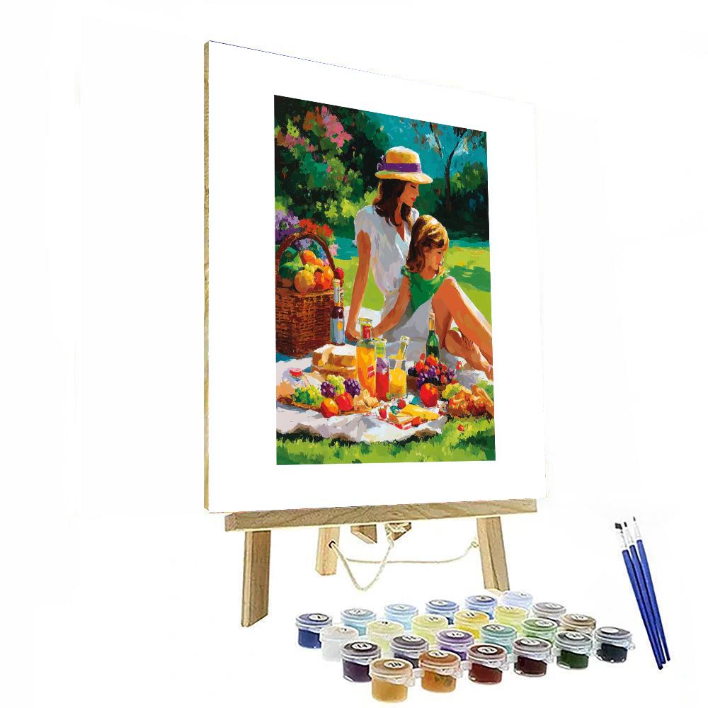 A Magical Family Picnic Paint By Color