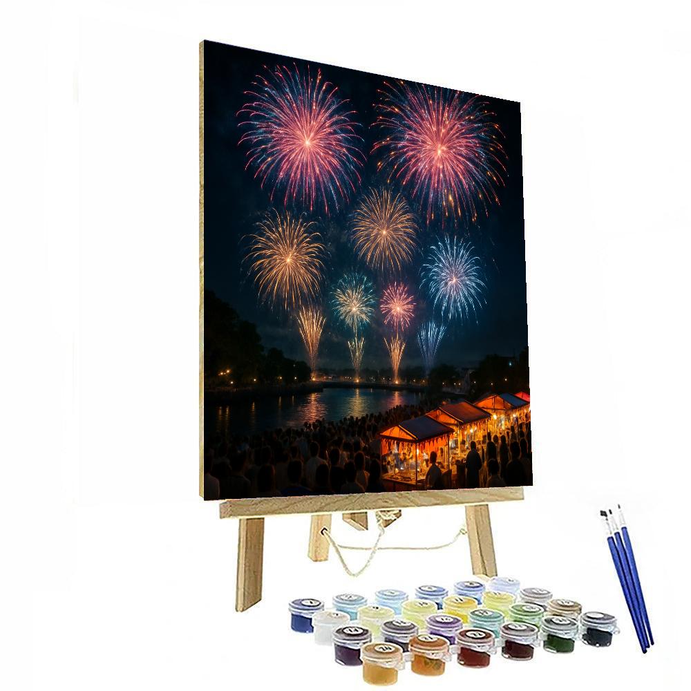 Kumamoto Fireworks Festival - Japan Paint By Numbers Kits