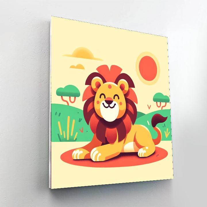 Lively Lion Paint By Color