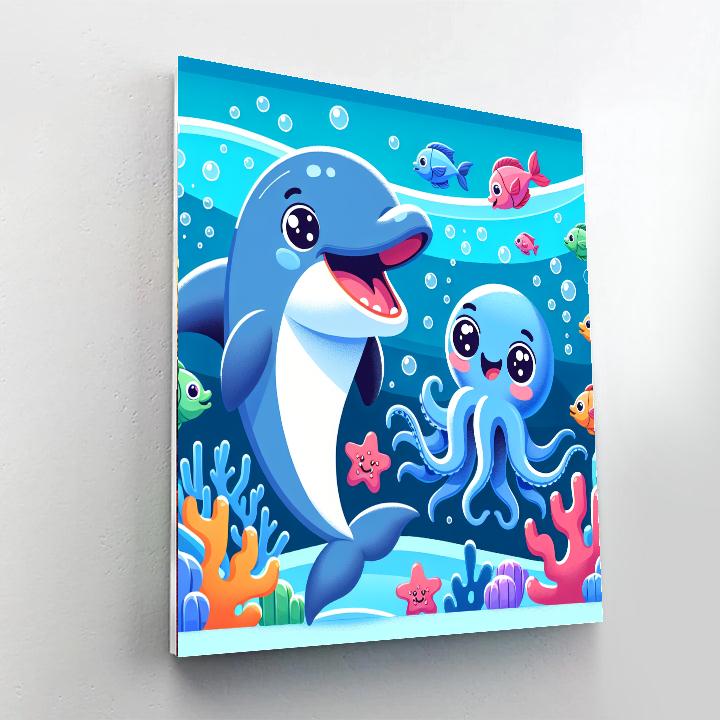 Sea Life Spectacle Paint By Numbers Art