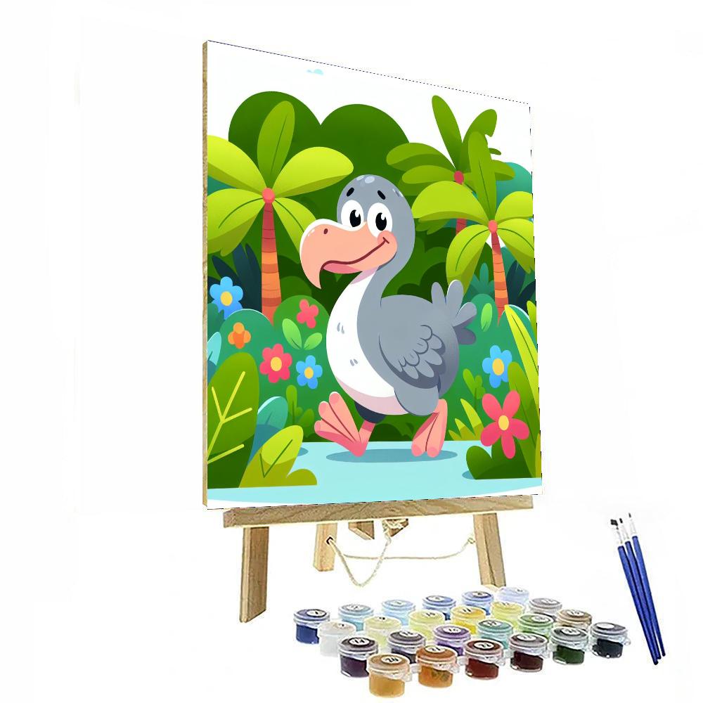 Dynamic Dodo Paint By Numbers Art