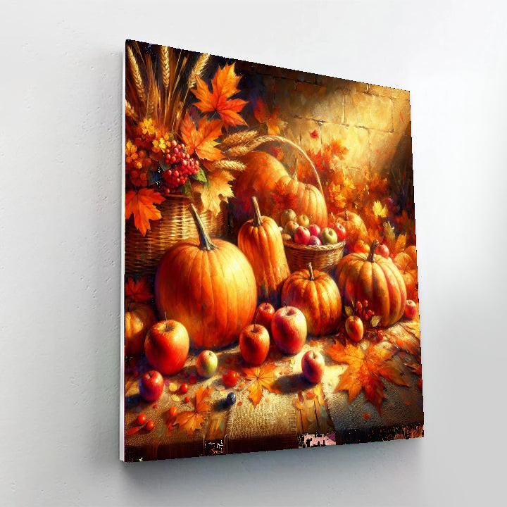 Energetic Autumn Harvest Paint By Numbers Art