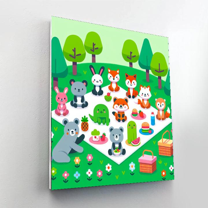 Marvelous Meadow Picnic Painting Number Kit