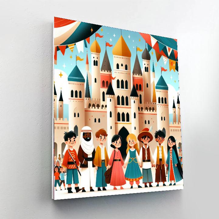 Majestic Castle Exploration Number Painting