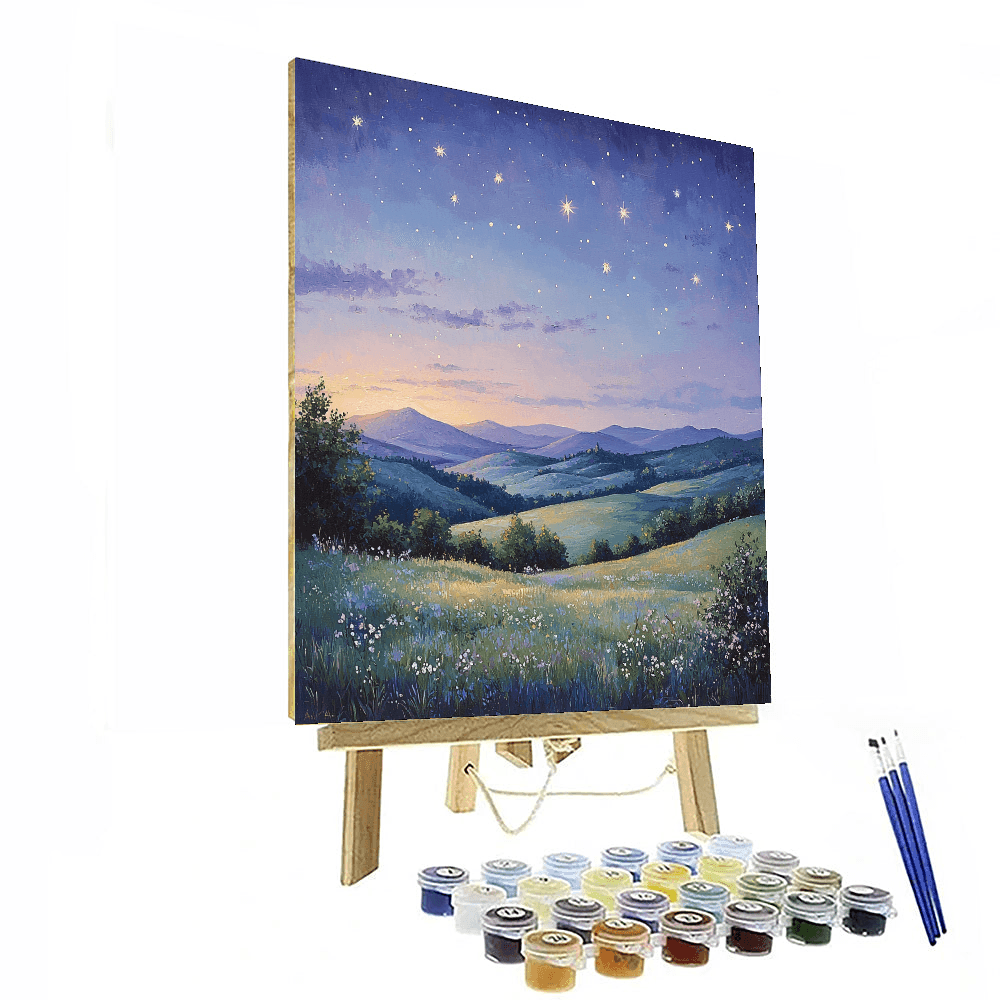 Caspar David Friedrich Inspired Enchanted Evening  Paint By Color