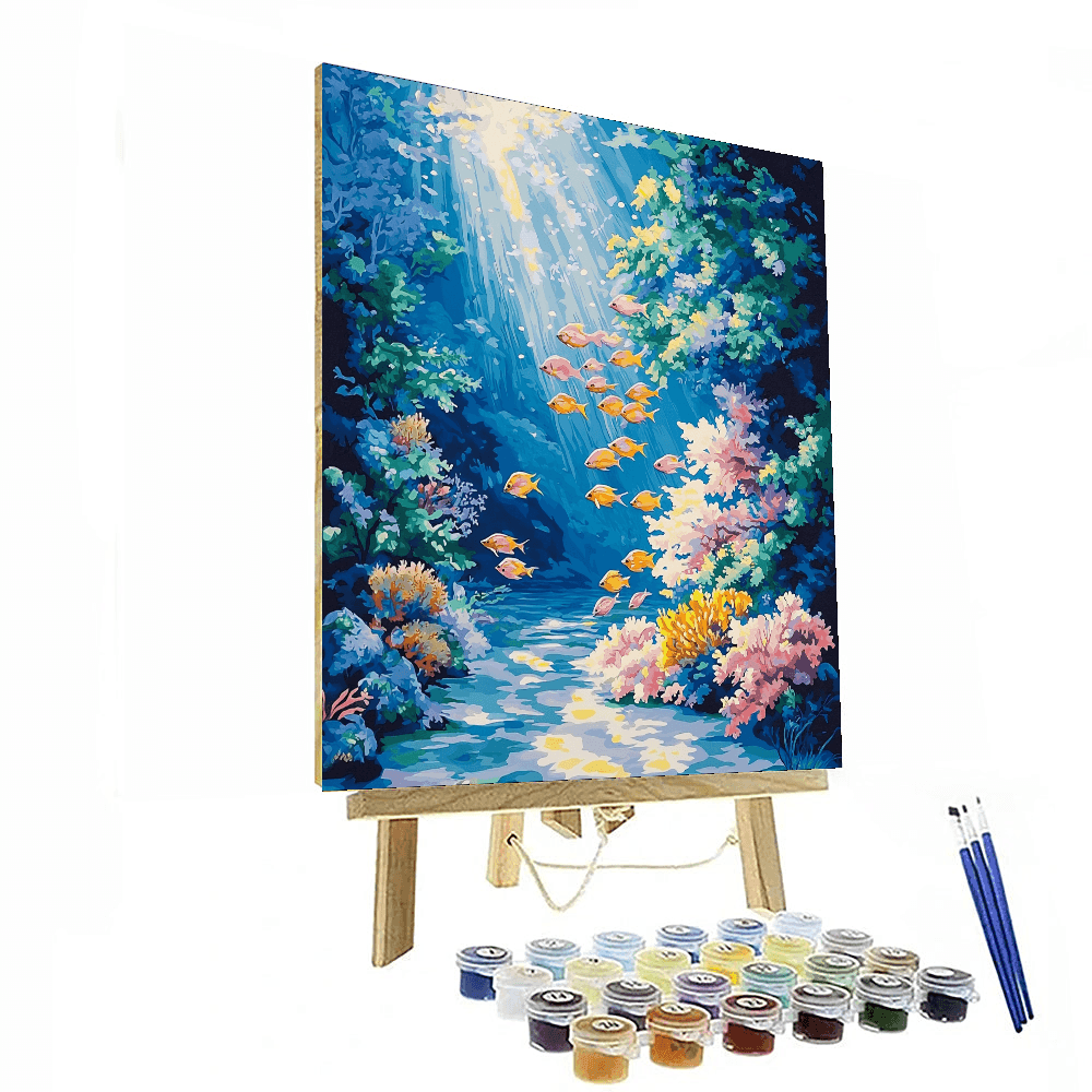 Claude Monet Inspired Underwater Whimsy  Numbered Painting Kits