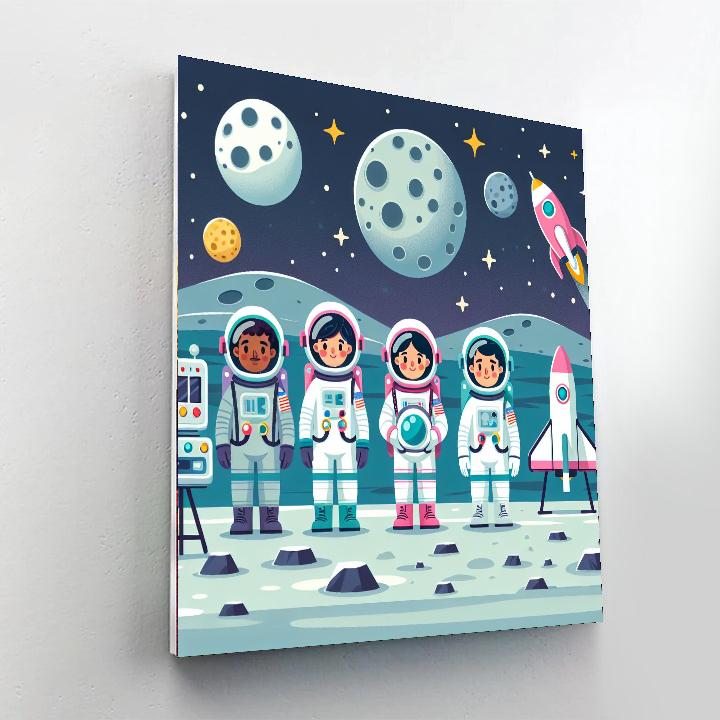 Lunar Exploration Quest Paint By Numbers Art