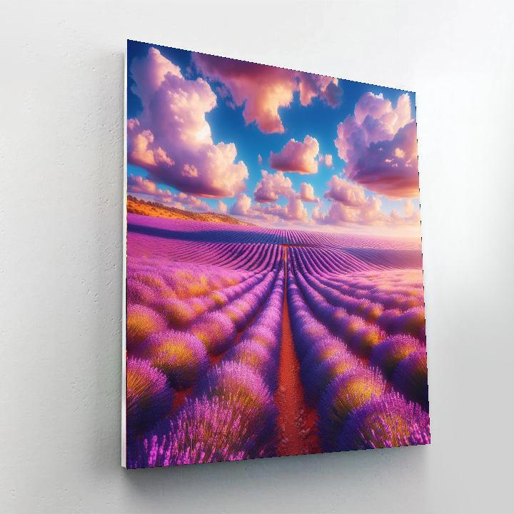 Peaceful Lavender Farm DIY Paint By Numbers