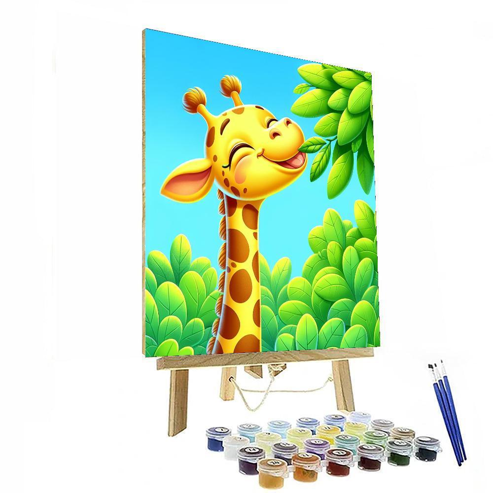 Gigglesome Giraffe Painting By Numbers Kit