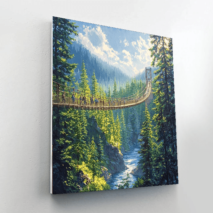 Capilano Suspension Bridge Park - Vancouver, Canada Paint By Number
