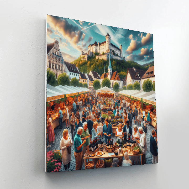 Budapest Wine Festival Number Painting