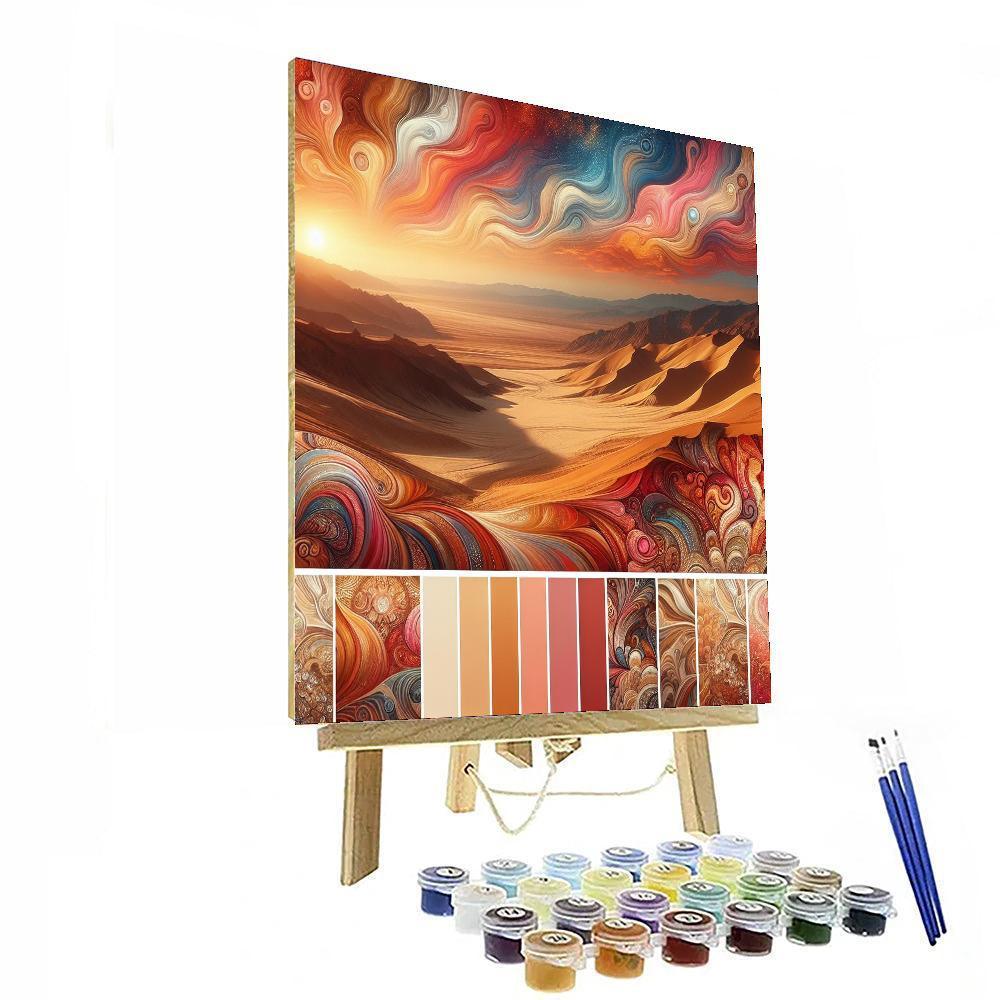 Bohemian Desert Sunset Painting By Numbers Kit