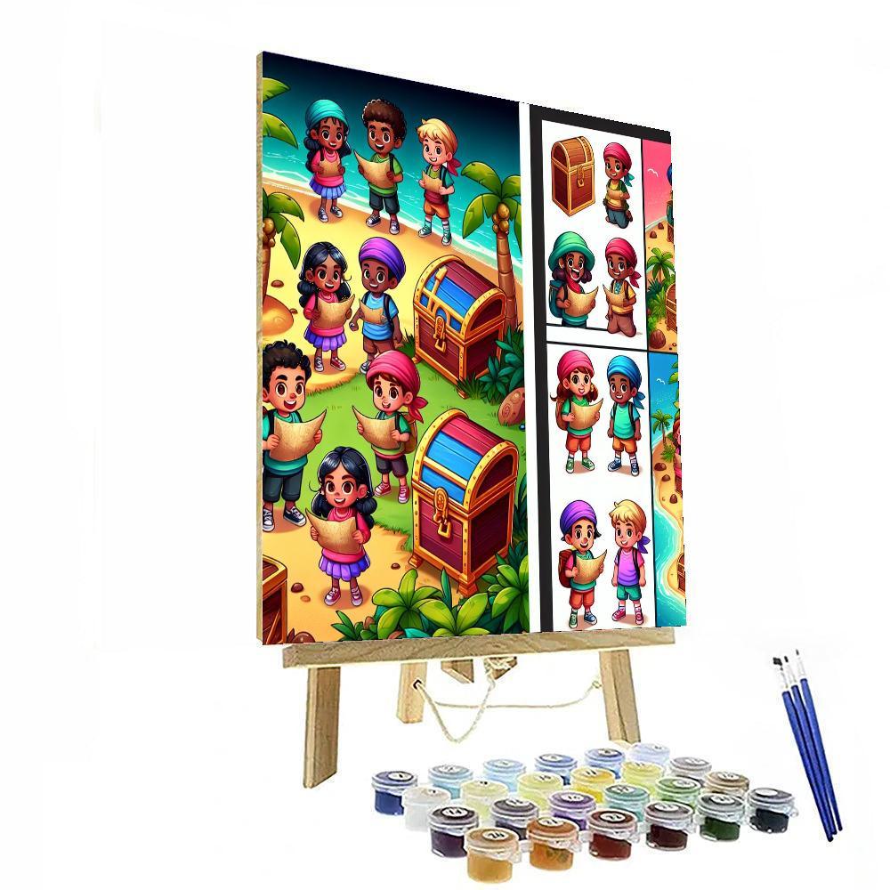 Island Treasure Expedition Paint By Numbers Art