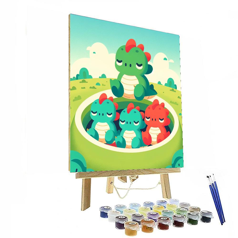 Dreaming Dragon Nest Paint By Numbers Kits