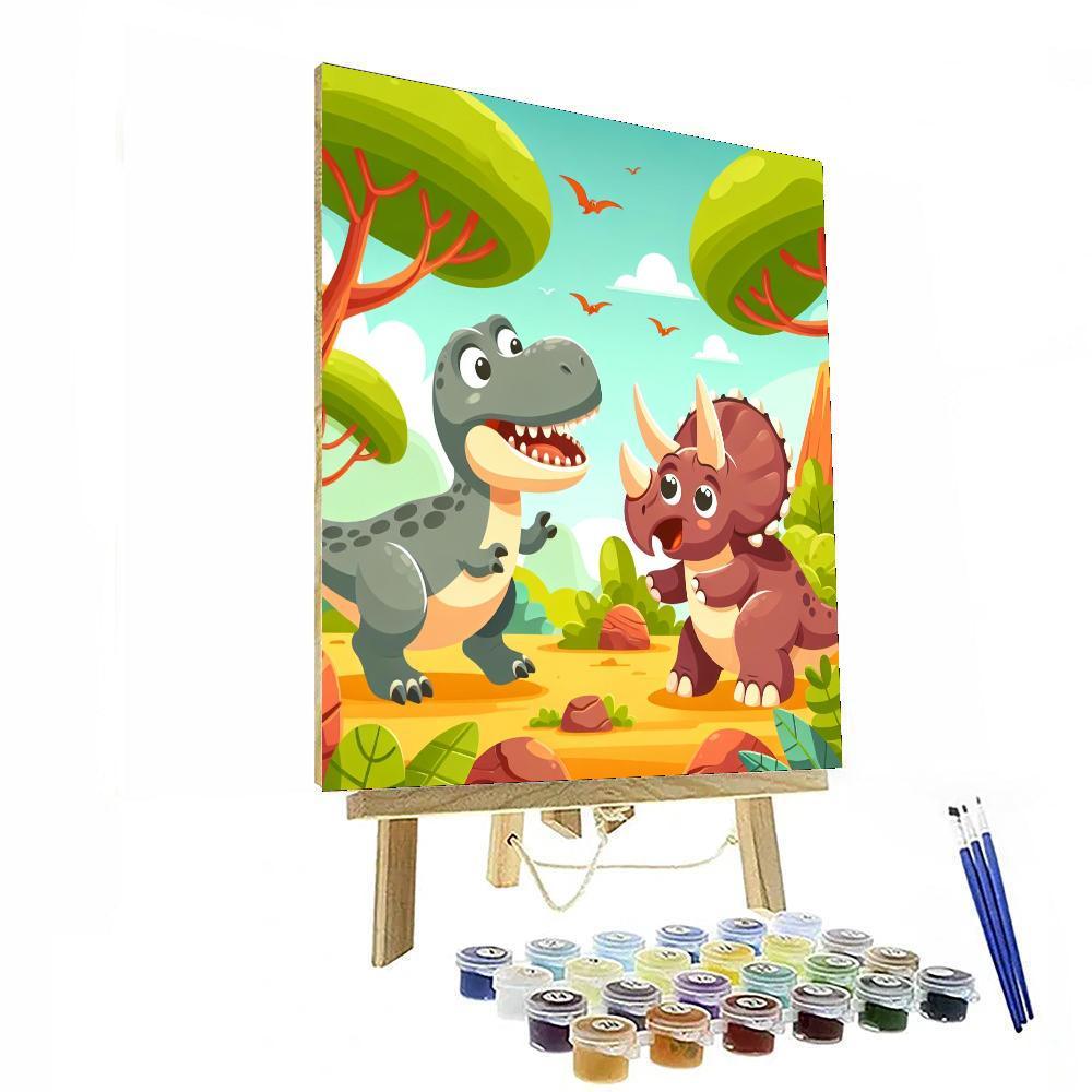 Dino Exploration Team Numbered Painting Kits