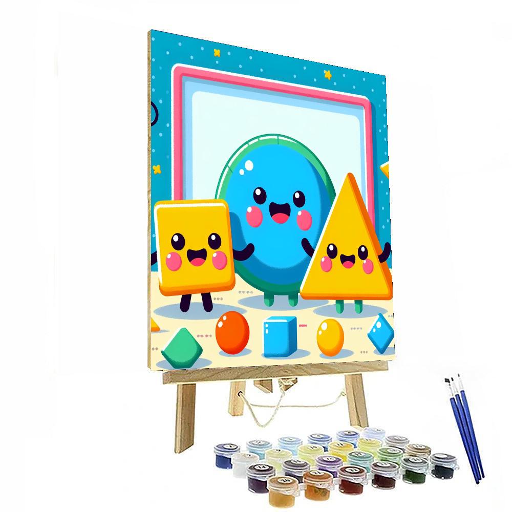 Colorful World Of Shapes Number Painting